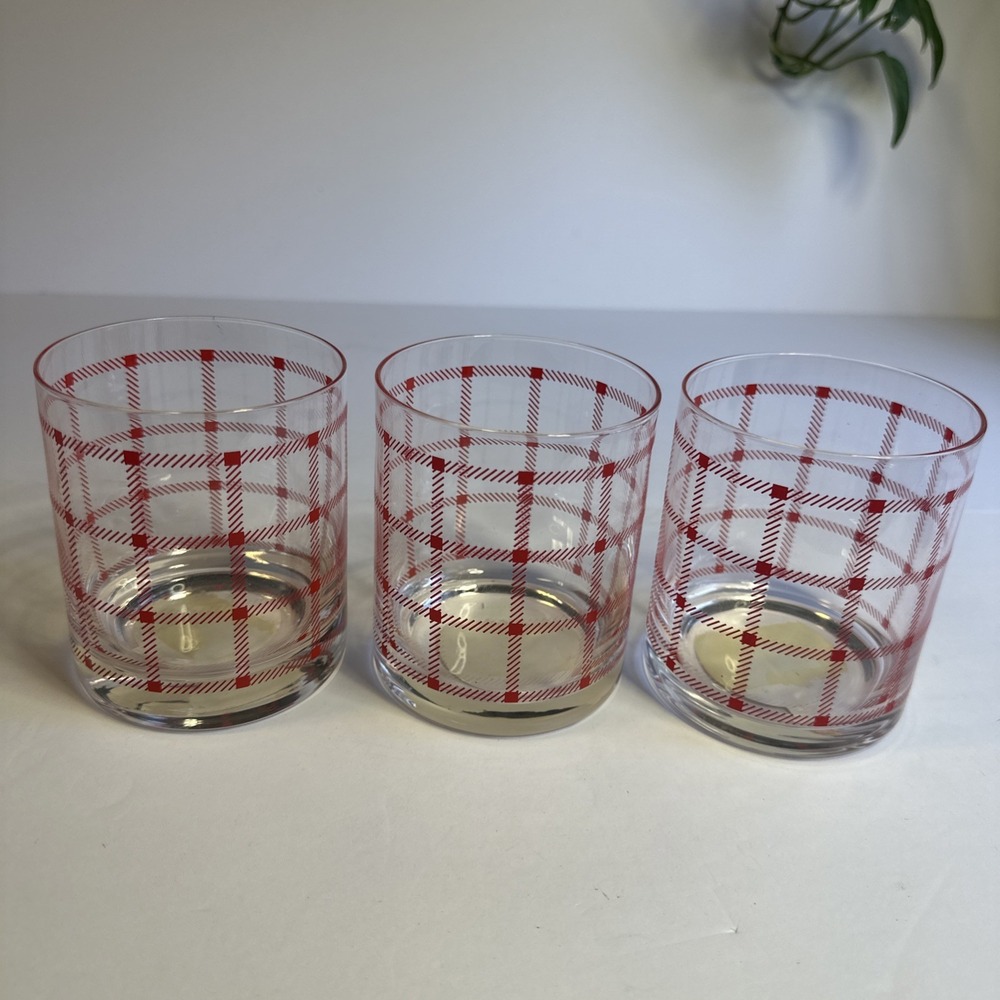 Set of 3 Celebrate It Christmas Party Tumblers Goblet Glasses 14 Fl. Oz. 414 ml